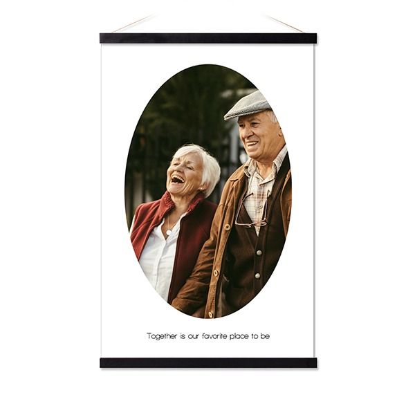 Poster with Magnetic hanger 40 x 60 cm Black
