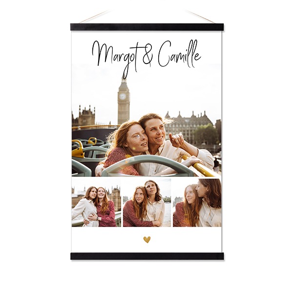 Poster with Magnetic hanger 40 x 60 cm Black