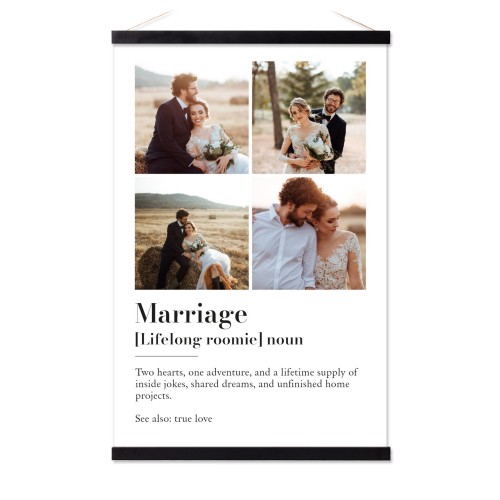 Poster avec support magnétique 40 x 60 cm Noir
