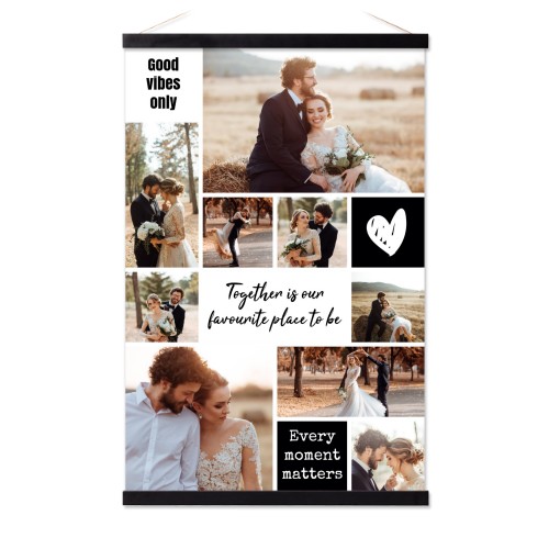 Plakat med Plakatophæng 40 x 60 cm Sort Plakat med Plakatophæng 40 x 60 cm Sort