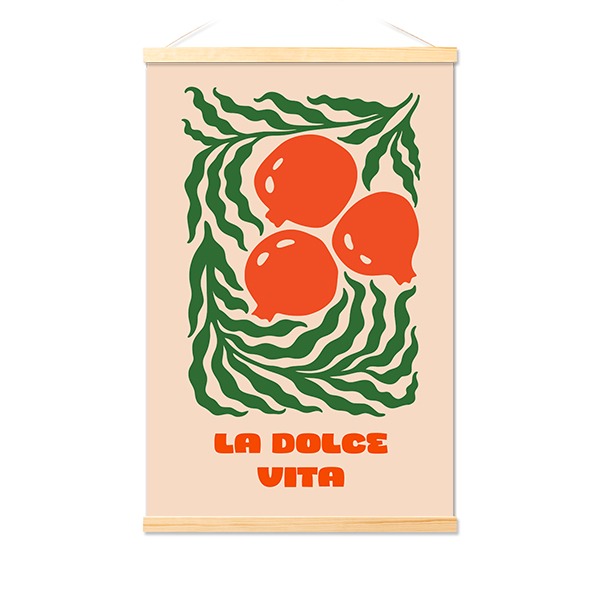 Poster with Magnetic hanger 40 x 60 cm Wood