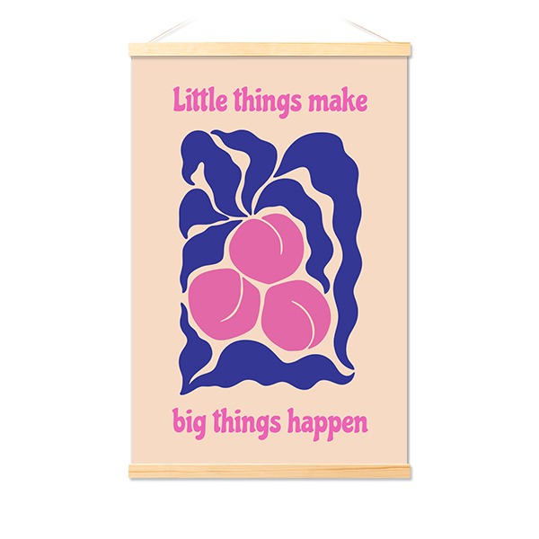 Poster with Magnetic hanger 40 x 60 cm Wood