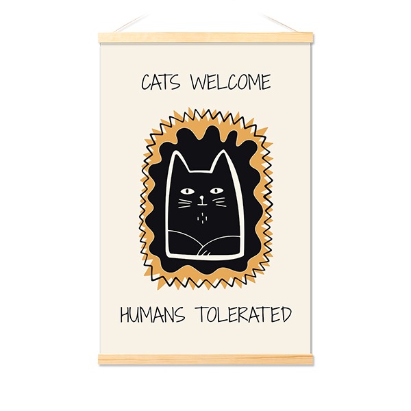 Poster with Magnetic hanger 40 x 60 cm Wood