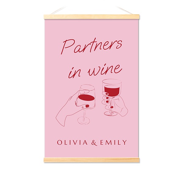 Poster with Magnetic hanger 40 x 60 cm Wood