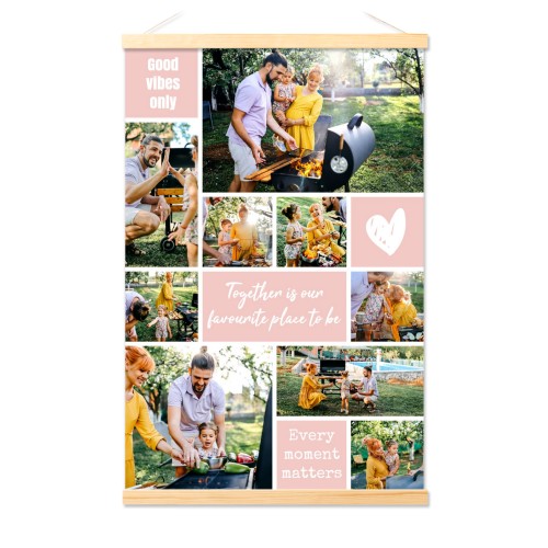 Plakat med Plakatophæng 40 x 60 cm Træ