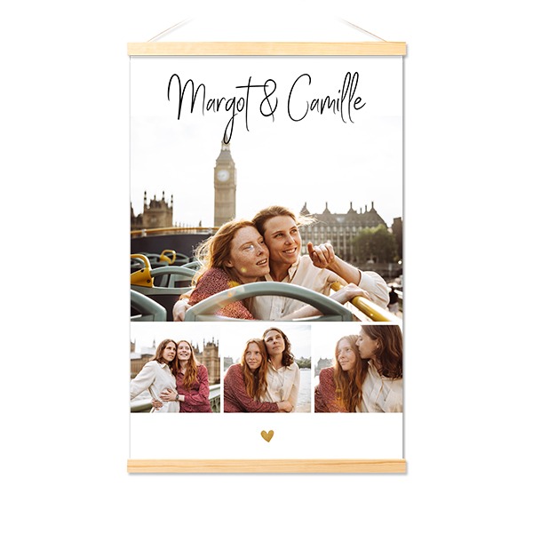 Poster with Magnetic hanger 40 x 60 cm Wood