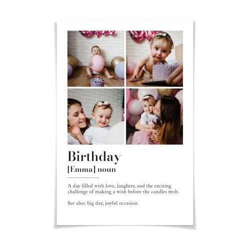 Dictionary Definition with 4 photos