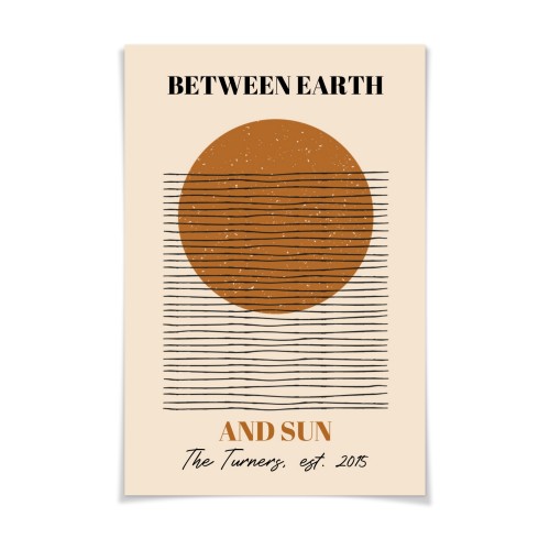 Terracotta Sunscape - Text Only