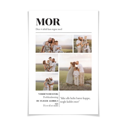 Plakatcollage 40 x 60 cm Mat overflade