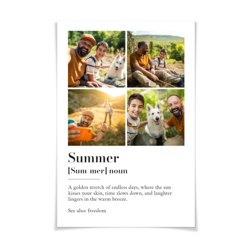 Dictionary Definition with 4 photos