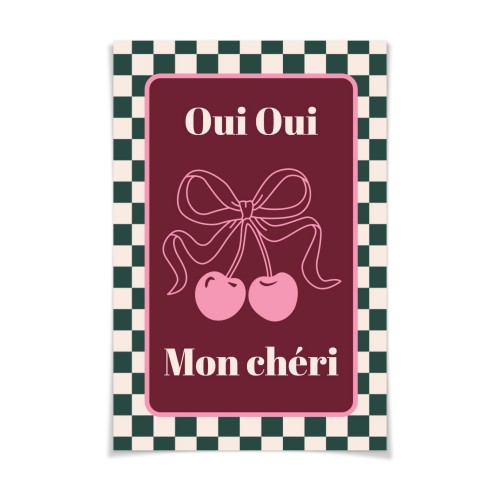 Checker Cherie Mood Text - Only