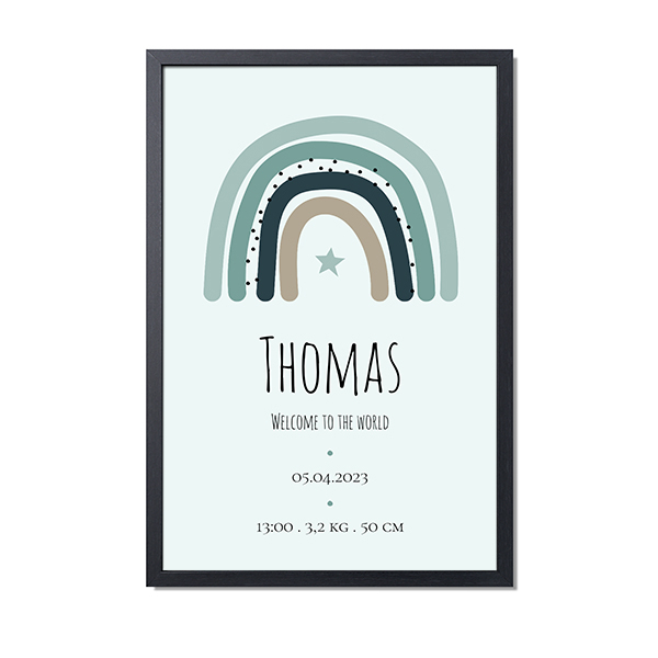 Framed Collage Poster 40 x 60 cm Black