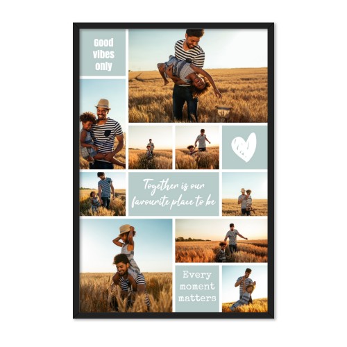 Framed Collage Poster 40 x 60 cm Black Framed Collage Poster 40 x 60 cm Black