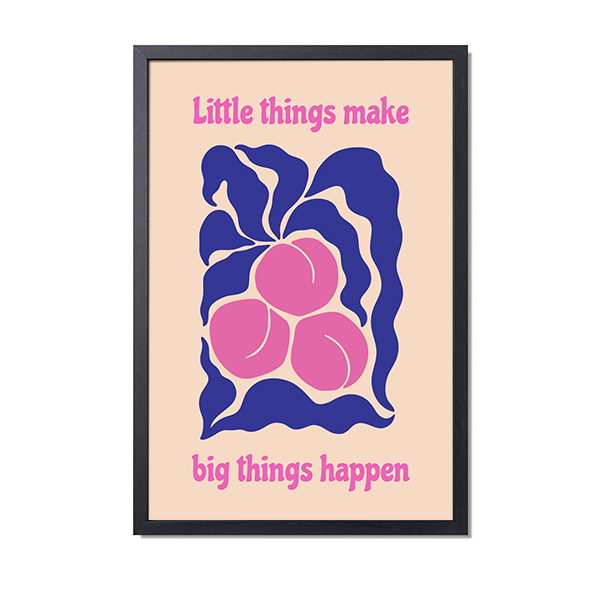 Framed Collage Poster 40 x 60 cm Black