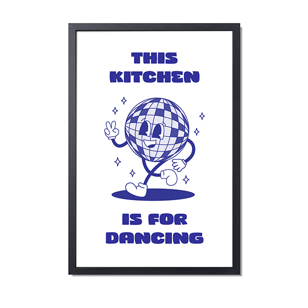 Framed Collage Poster 40 x 60 cm Black