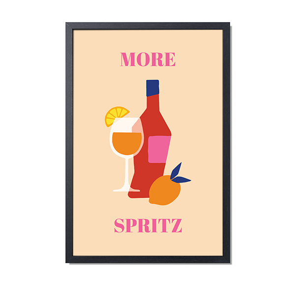 Framed Collage Poster 40 x 60 cm Black