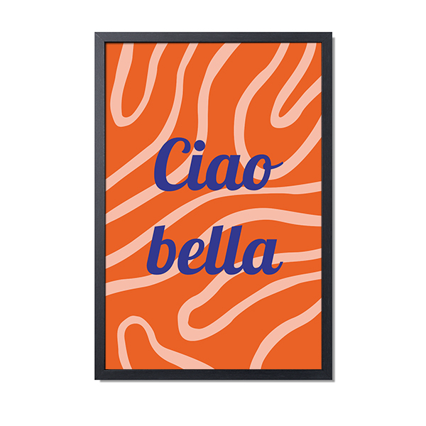 Framed Collage Poster 40 x 60 cm Black
