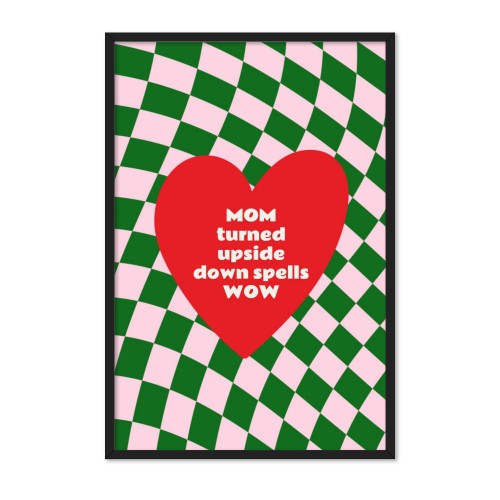 Inramad poster 40 x 60 cm Svart
