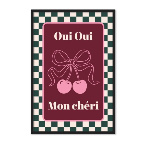 Checker Cherie Mood Text - Only