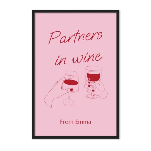 Innrammet poster 40 x 60 cm Svart
