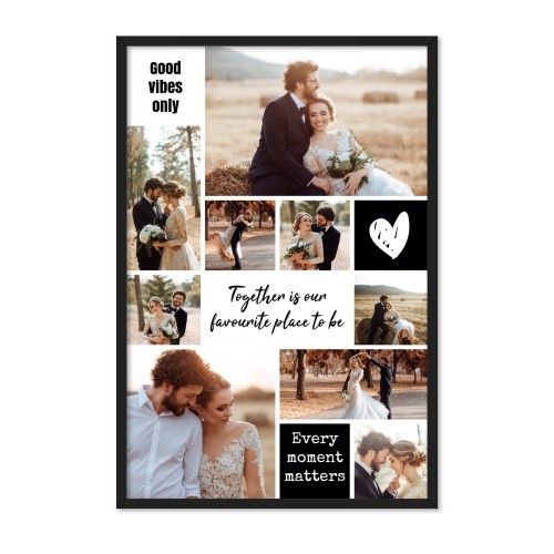 Innrammet poster 40 x 60 cm Svart Innrammet poster 40 x 60 cm Svart