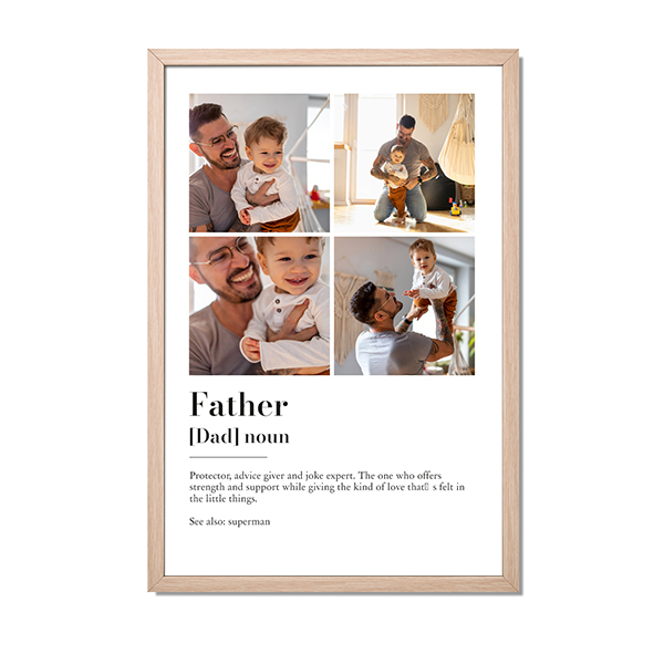 Indrammet plakat 40 x 60 cm Træ Indrammet plakat 40 x 60 cm Træ