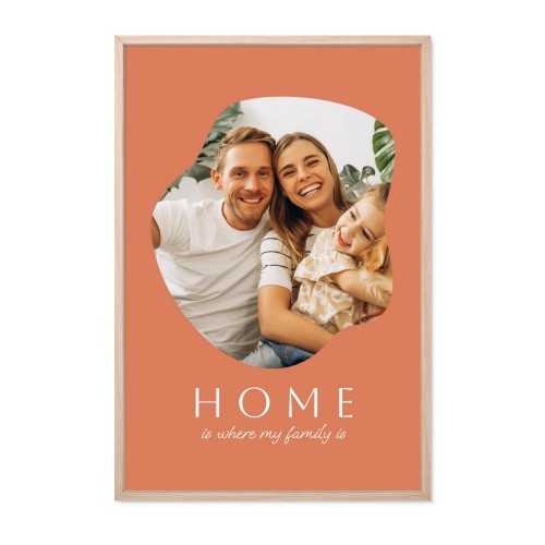 Foto-Collage mit Rahmen 40 x 60 cm Naturel