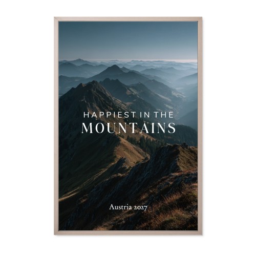 Indrammet plakat 40 x 60 cm Muldvarp 