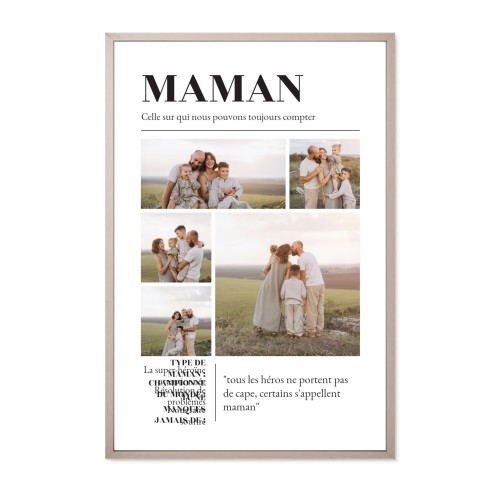 PĂȘle-MĂȘle encadrĂ© 40 x 60 cm Taupe PĂȘle-MĂȘle encadrĂ© 40 x 60 cm Taupe