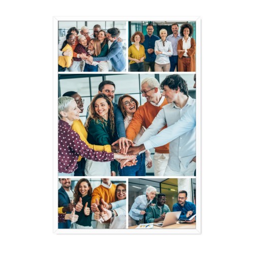 Innrammet poster 40 x 60 cm Hvit