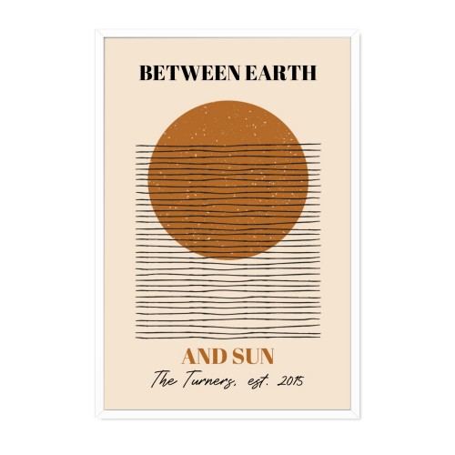 Framed Collage Poster 40 x 60 cm White
