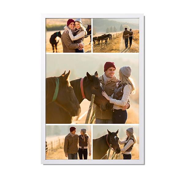 Innrammet poster 40 x 60 cm Hvit