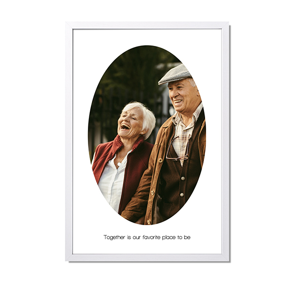 Framed Collage Poster 40 x 60 cm White