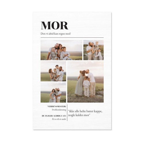 Træbillede 40 x 60 cm