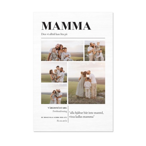 Veggbilde på tre 40 x 60 cm