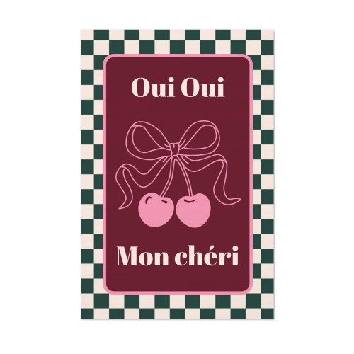 Checker Cherie Mood Text - Only