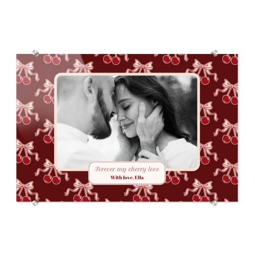 Vintage Cherry Love Text - Only