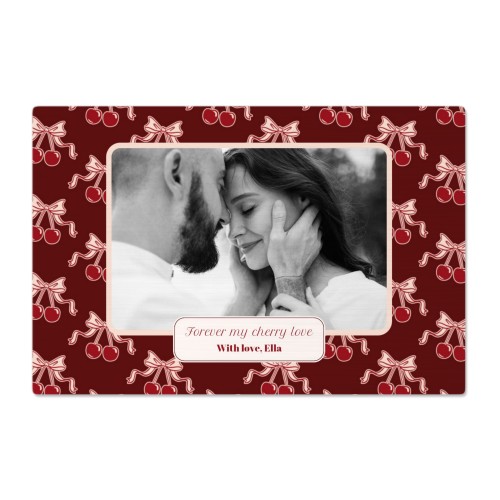 Vintage Cherry Love Text - Only