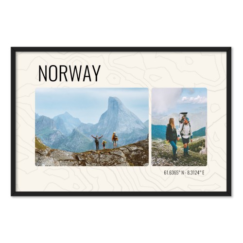 Indrammet plakat 50 x 75 cm Sort Indrammet plakat 50 x 75 cm Sort