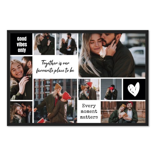 Inramad poster 50 x 75 cm Svart Inramad poster 50 x 75 cm Svart