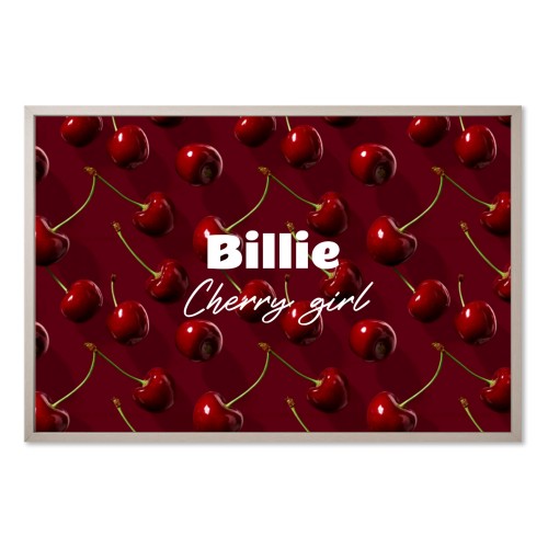 Cherry Coded Pattern Text - Only