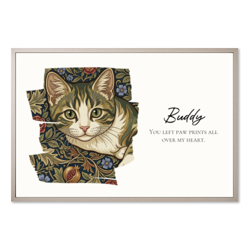 Framed Collage Poster 50 x 75 cm Taupe Framed Collage Poster 50 x 75 cm Taupe