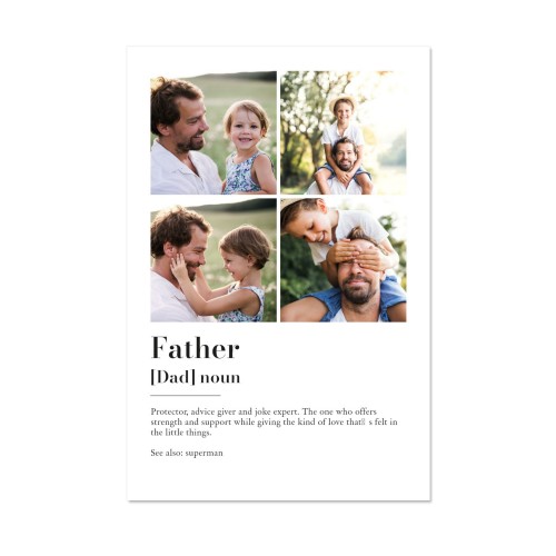 Dictionary Definition with 4 photos