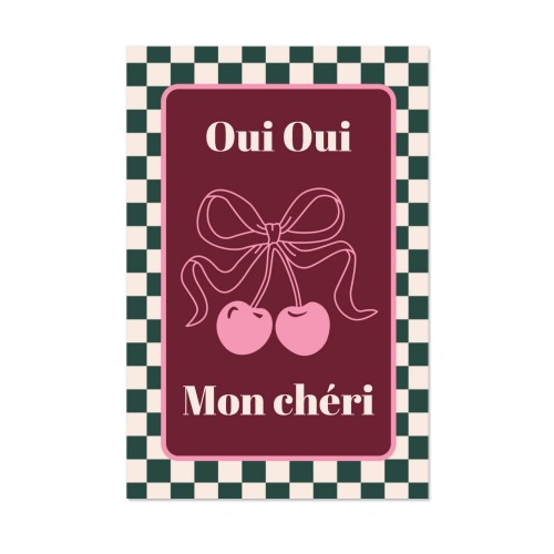 Checker Cherie Mood Text - Only