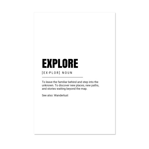 Word Definition - Text Only Bold