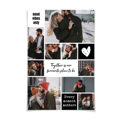 Poster collage 50 x 75 cm Matt