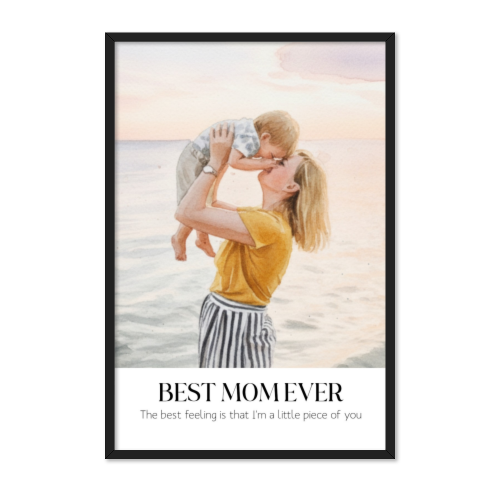 Indrammet plakat 50 x 75 cm Sort Indrammet plakat 50 x 75 cm Sort