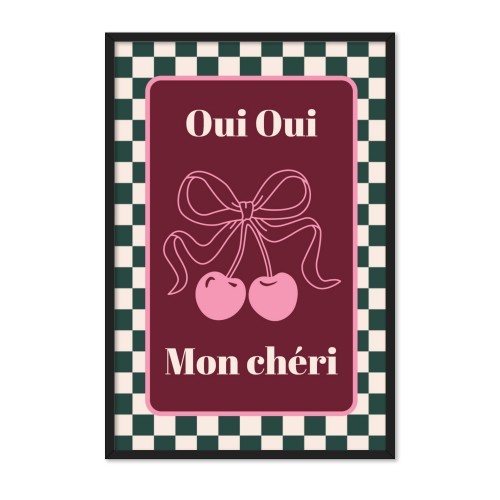 Checker Cherie Mood Text - Only