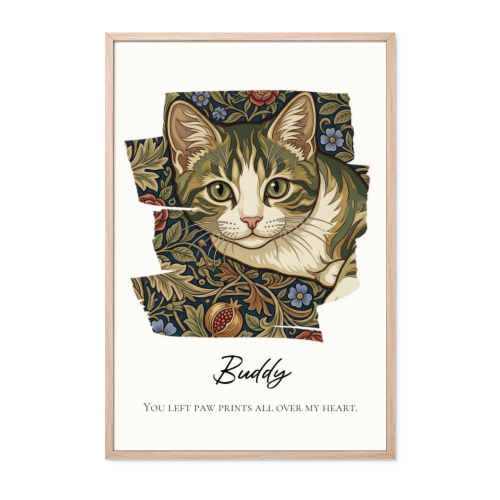 Framed Collage Poster 50 x 75 cm Natural Framed Collage Poster 50 x 75 cm Natural