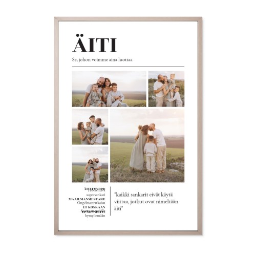 Kehystetty juliste 50 x 75 cm Myyrä Kehystetty juliste 50 x 75 cm Myyrä